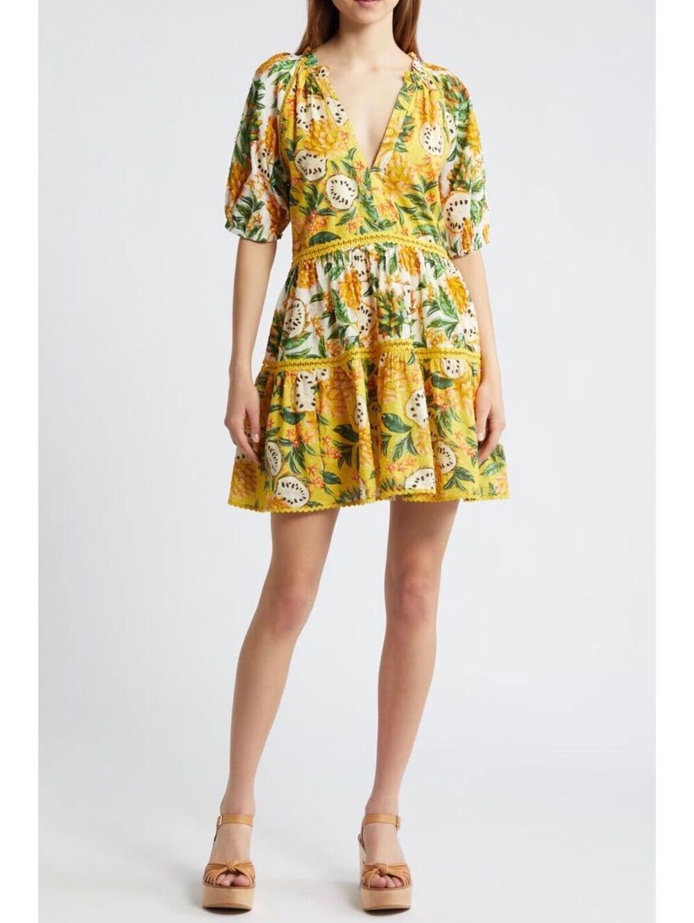 FARM Rio Biriba Mix Tropical Mini Dress – Size XL – NWT